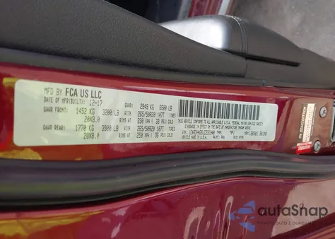 2018 Dodge Durango Sxt Rwd из США, поврежденный, VIN 1C4RDHAG9JC231940